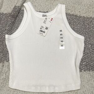 NWT- Uniqlo - XS & XL. Ribbed Crop Tank